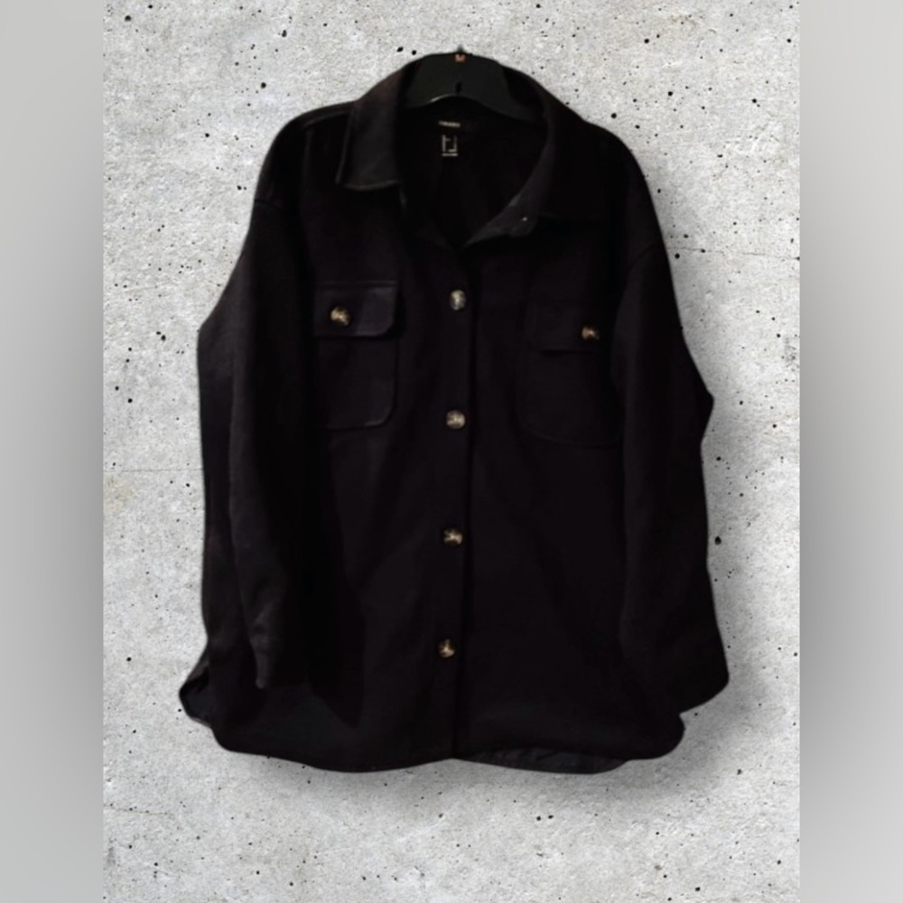 Forever 21 Oversized Button Front Shacket - image 5